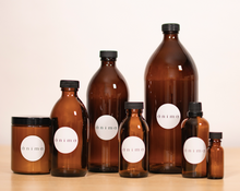 Cargar imagen en el visor de la galería, Botella de vidrio ámbar